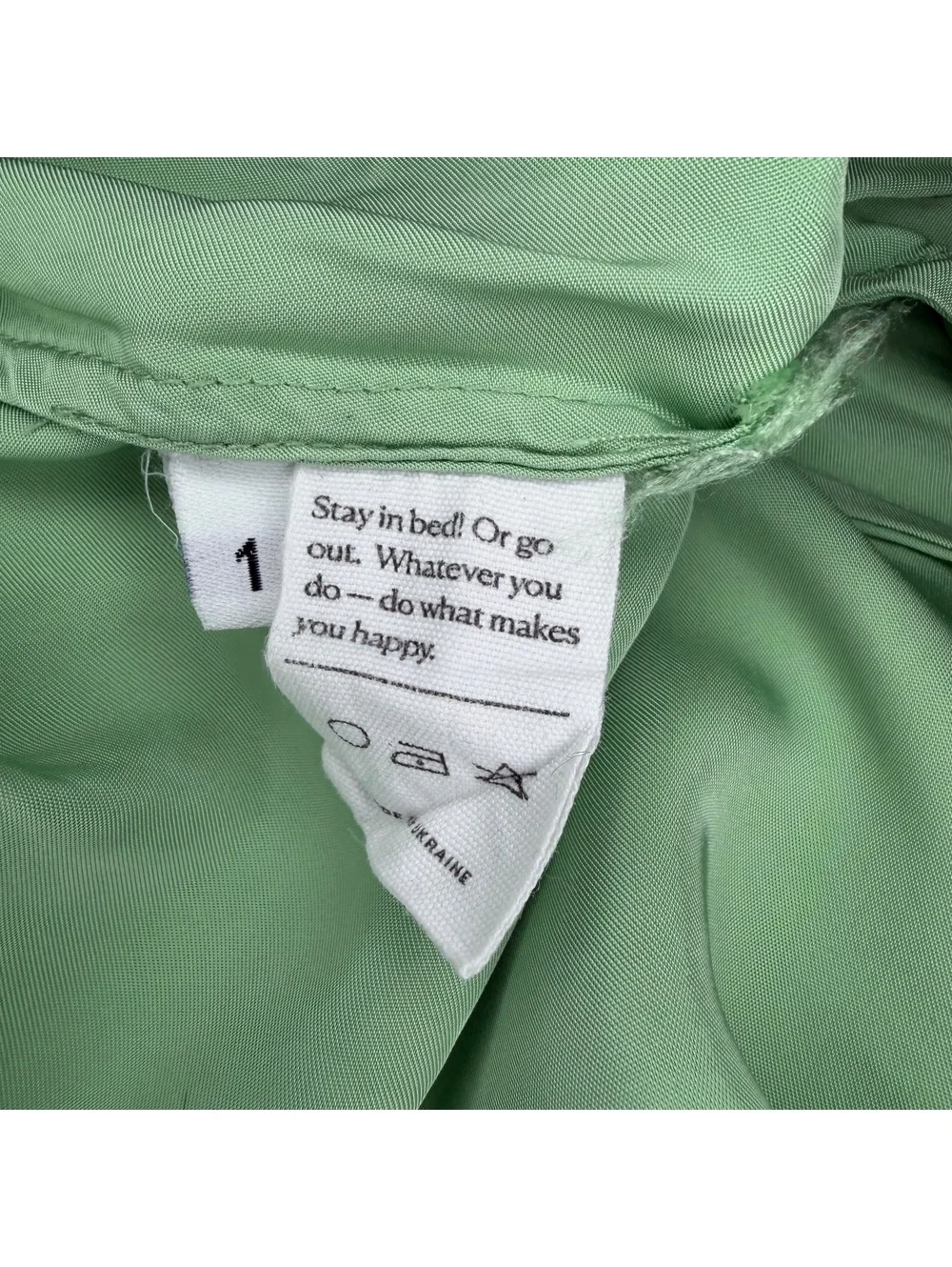 Sleeper Wide Leg Green Satin Elastic Waist Pockets Pants Women’s Sz 1 / S